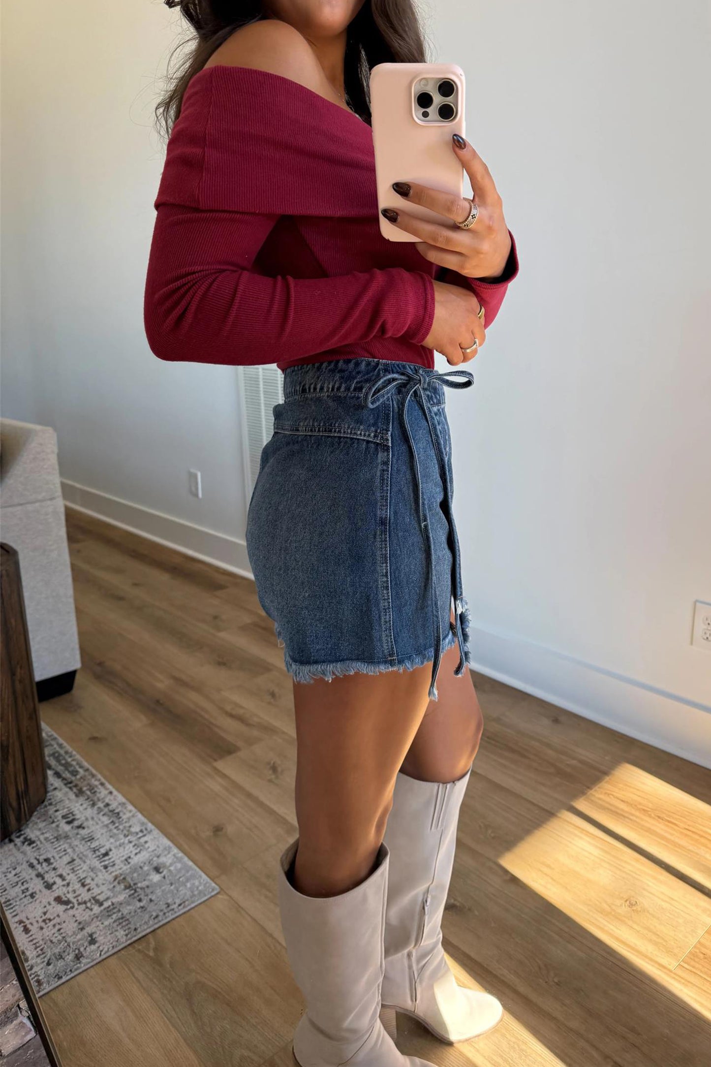 Ashleigh Blue Denim Skort
