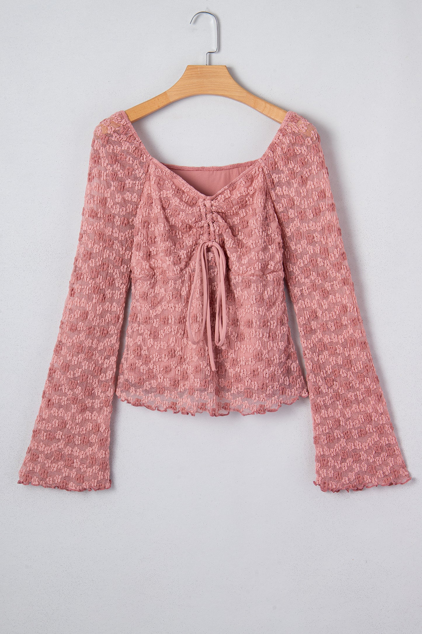 Peach Blossom Lace Blouse