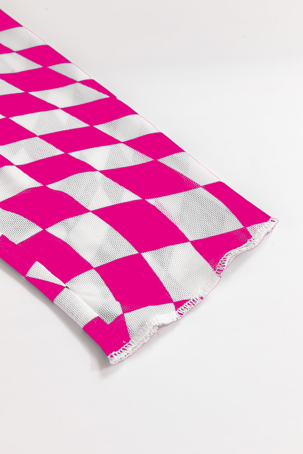 Pink Checkered Mesh