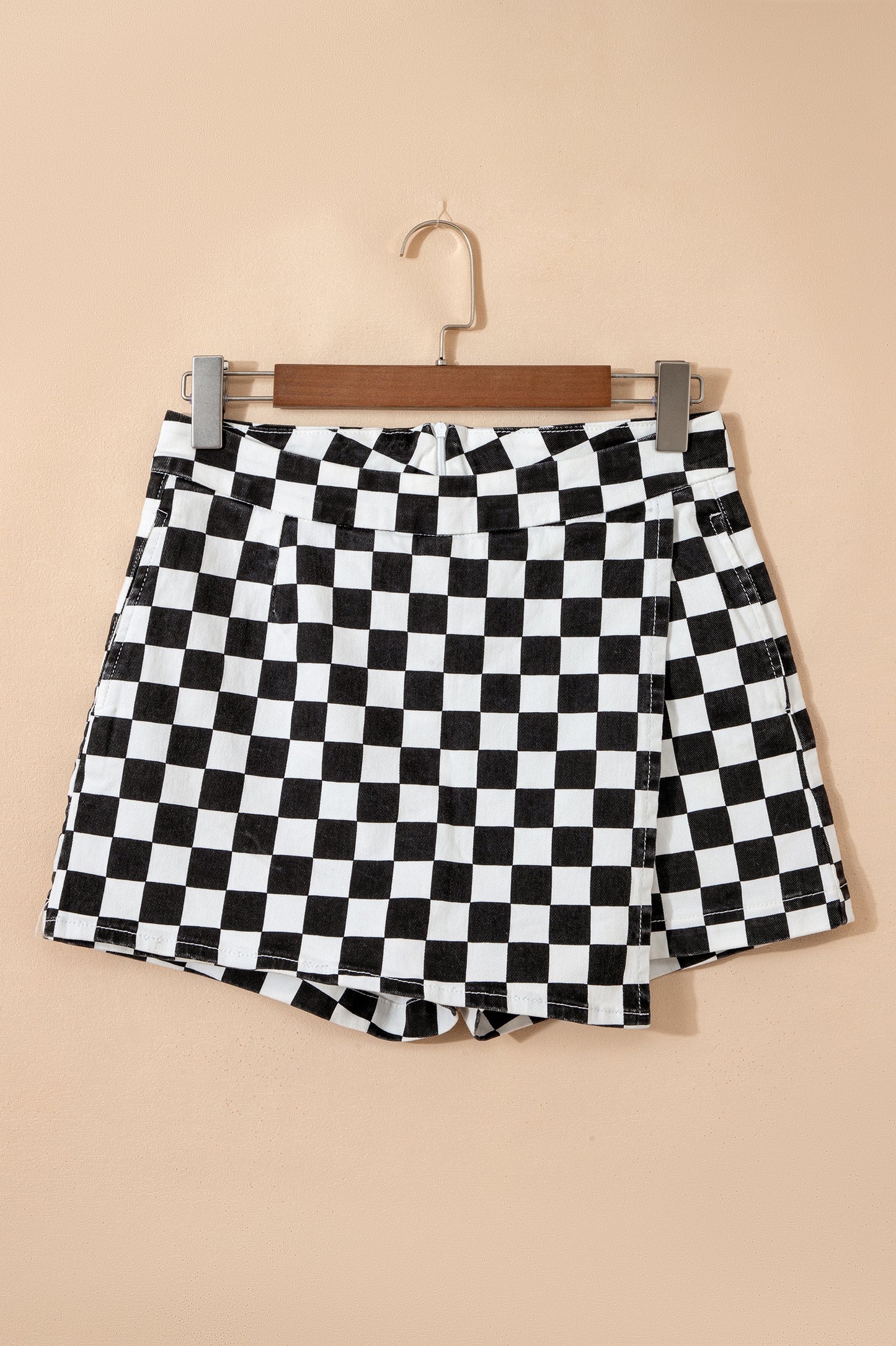 Check it out Overlap Denim Shorts