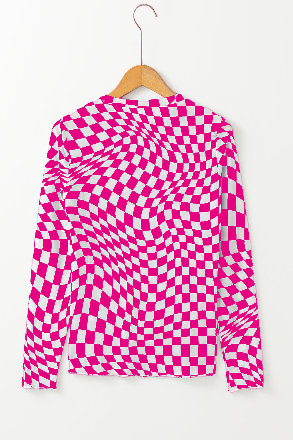 Pink Checkered Mesh