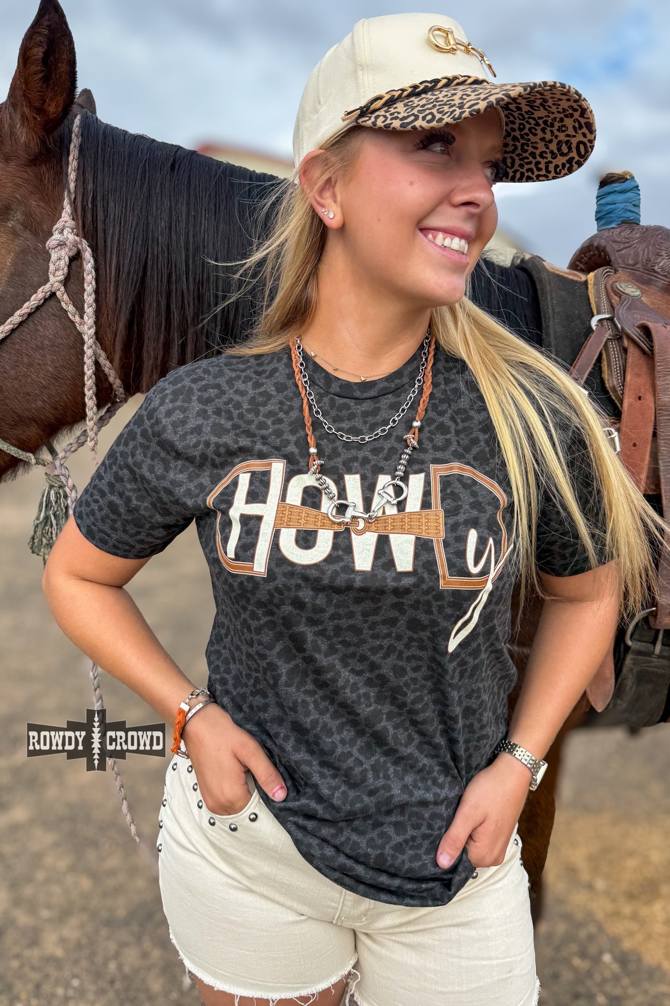 Leopard Howdy Bit Tee
