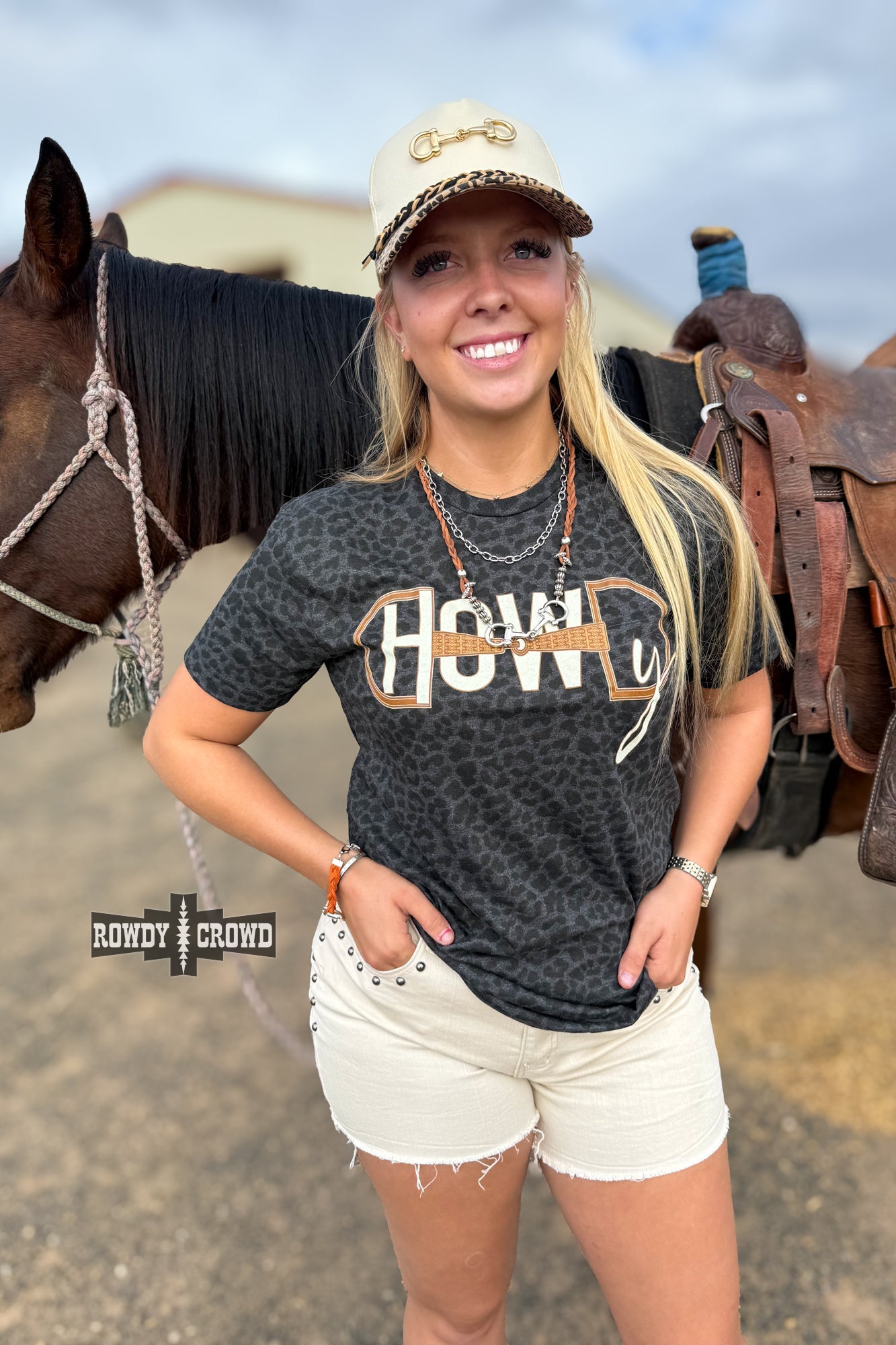 Leopard Howdy Bit Tee