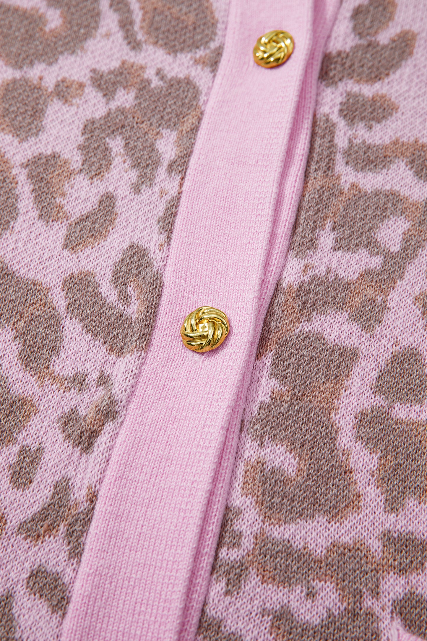 Pink Leopard Cardigan