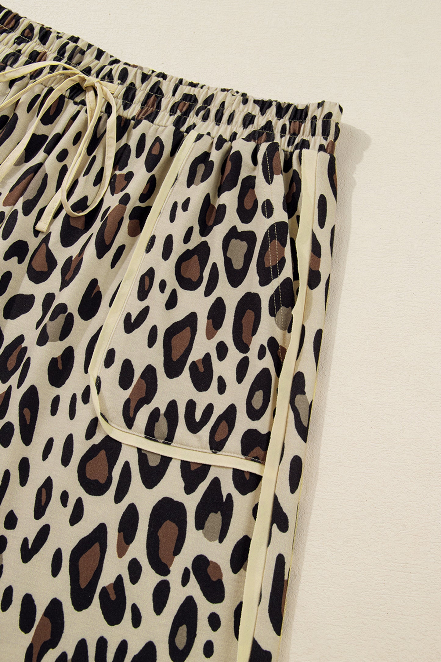 Leopard Wide Leg Plus Pants