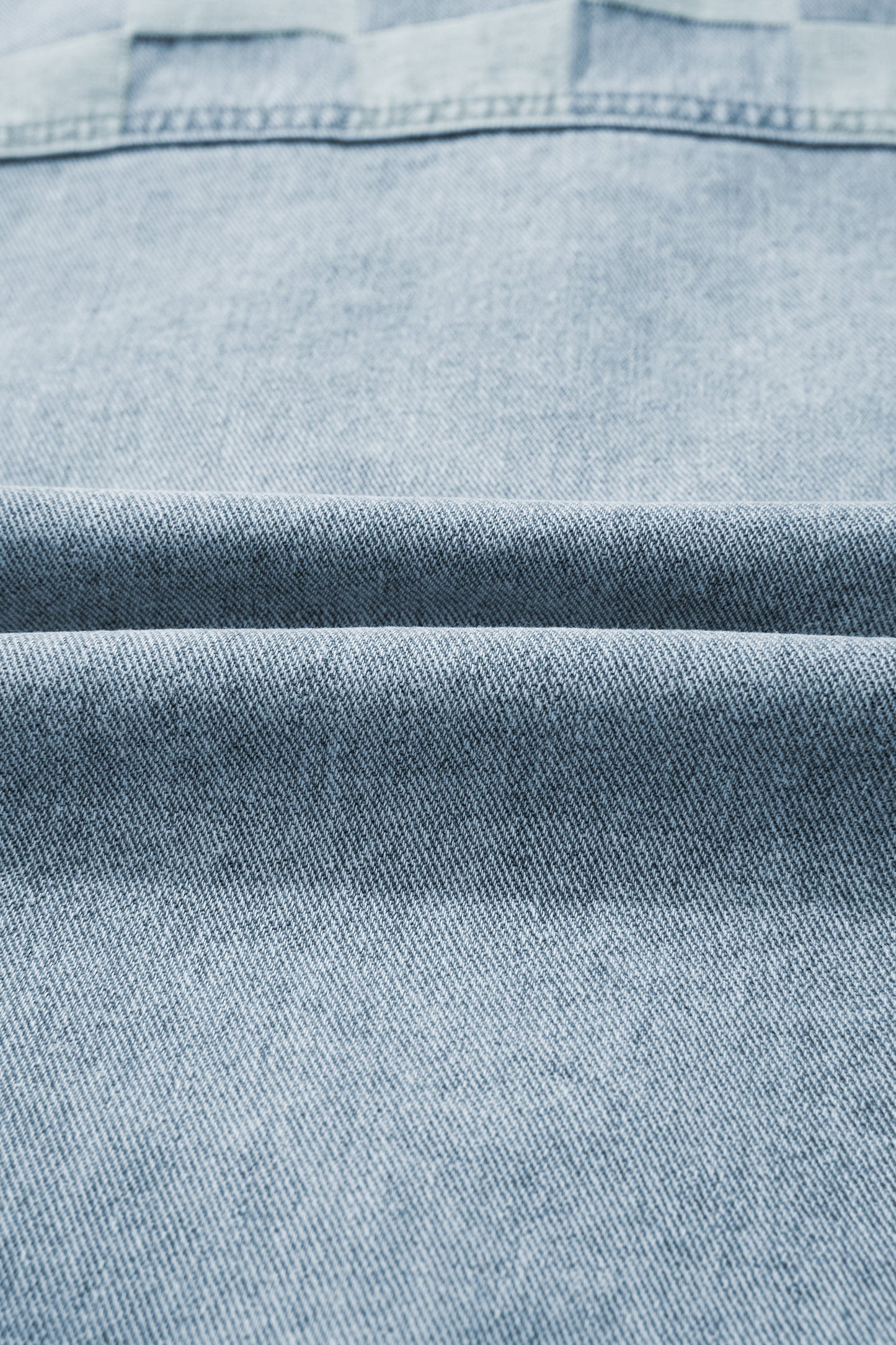 Baby Blue Patchwork Casual Jacket