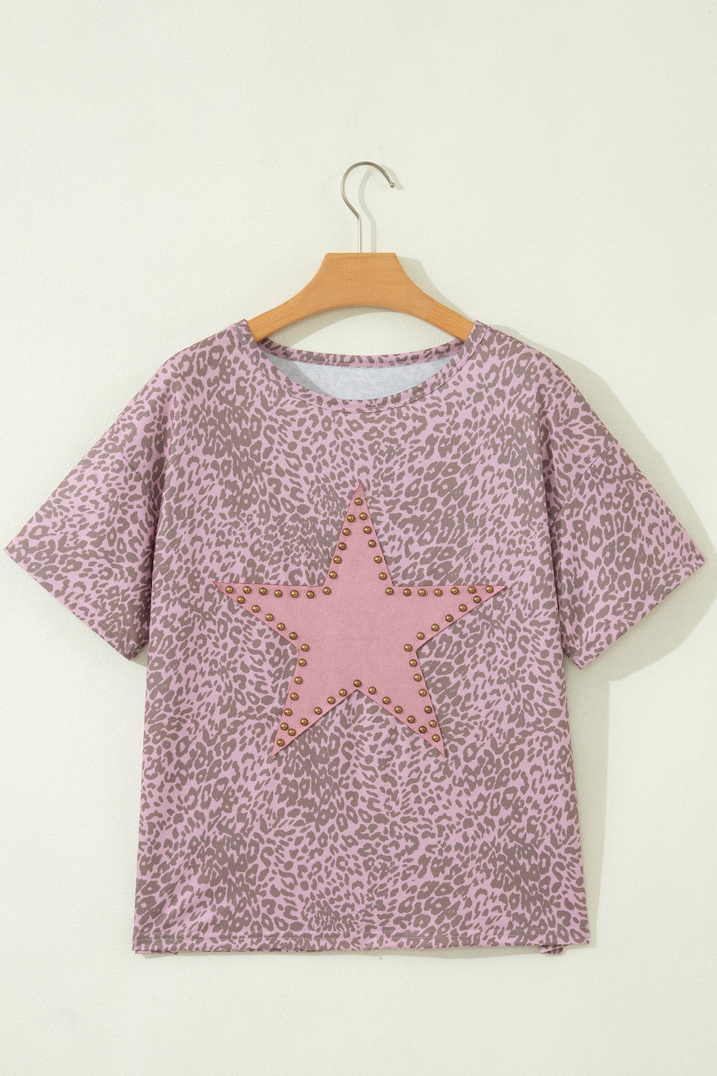 Pink Leopard Retro Tee