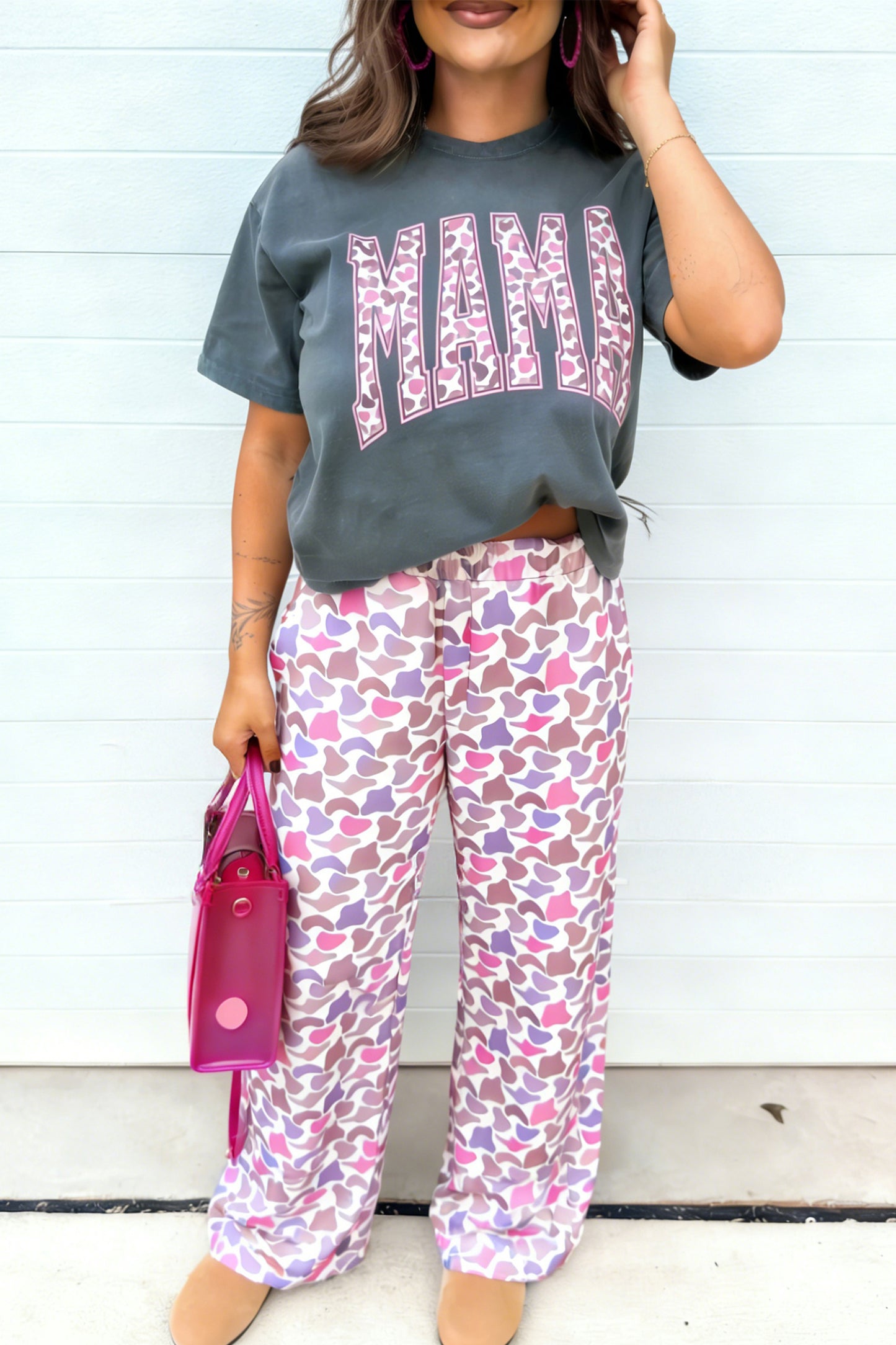 MAMA Pinkflage Pant Set