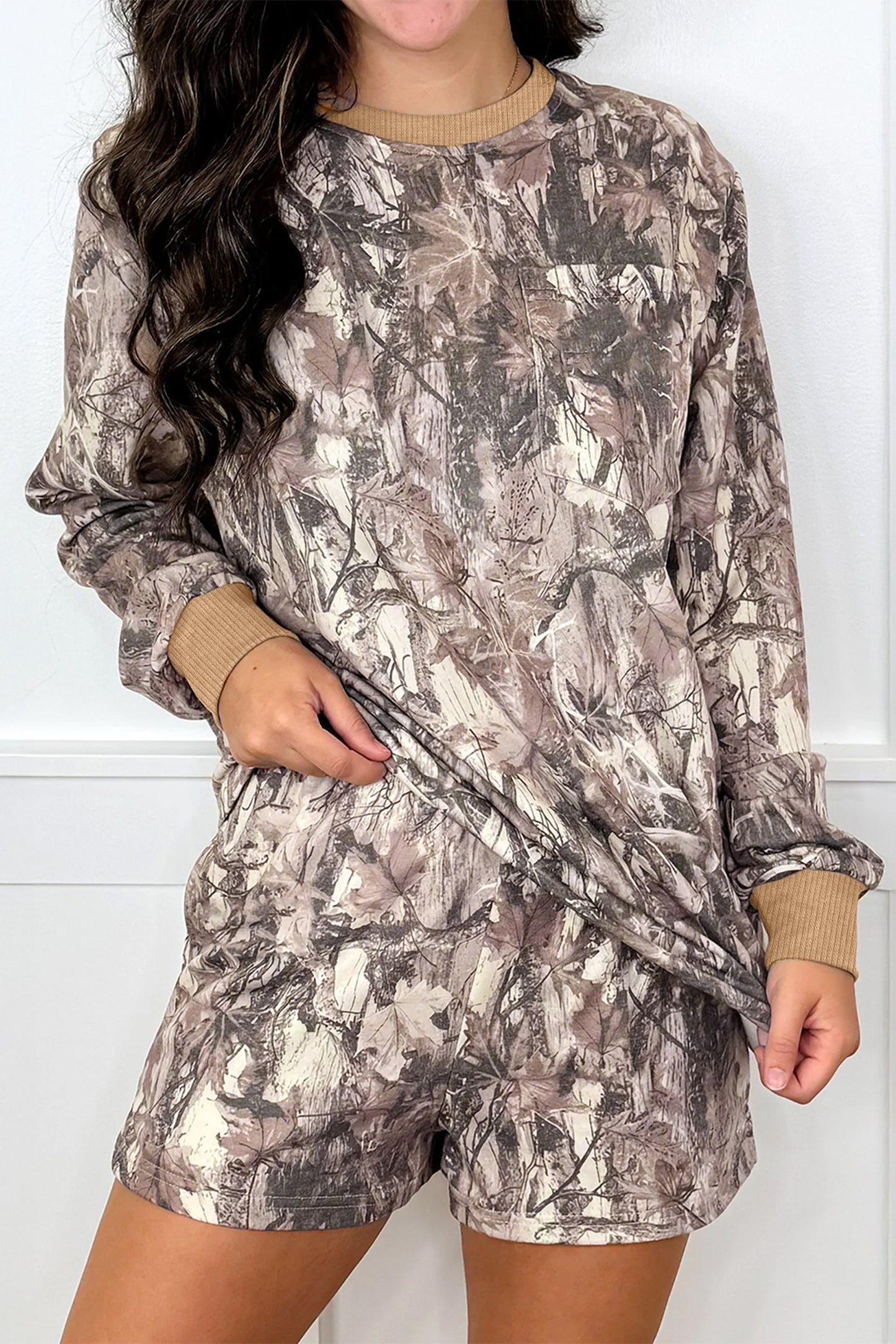 Camo Casual Short Set