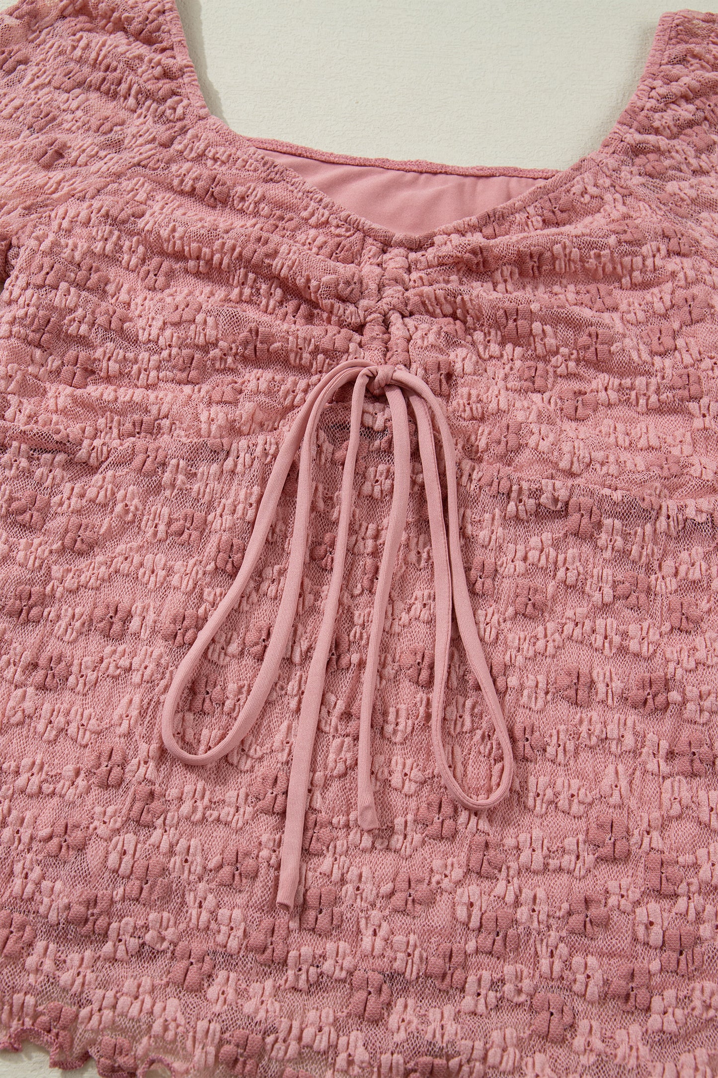 Peach Blossom Lace Blouse