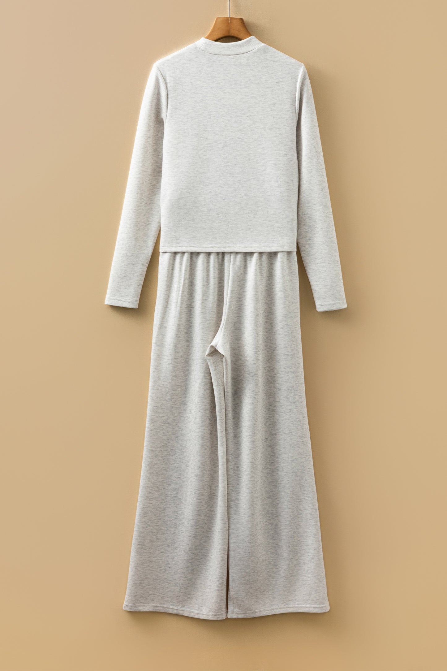 Light Grey Pants Set