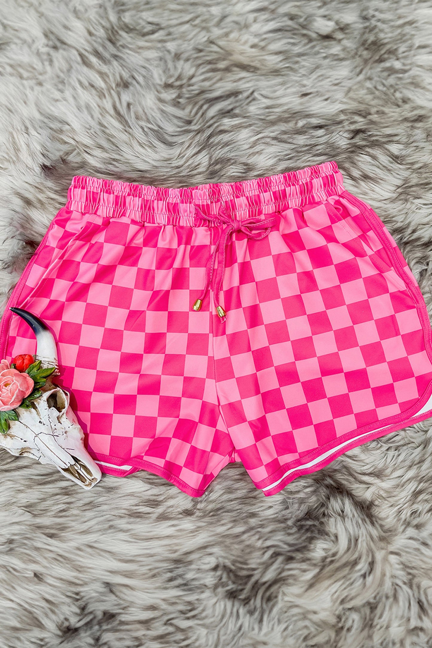 Rose Check it Out Shorts