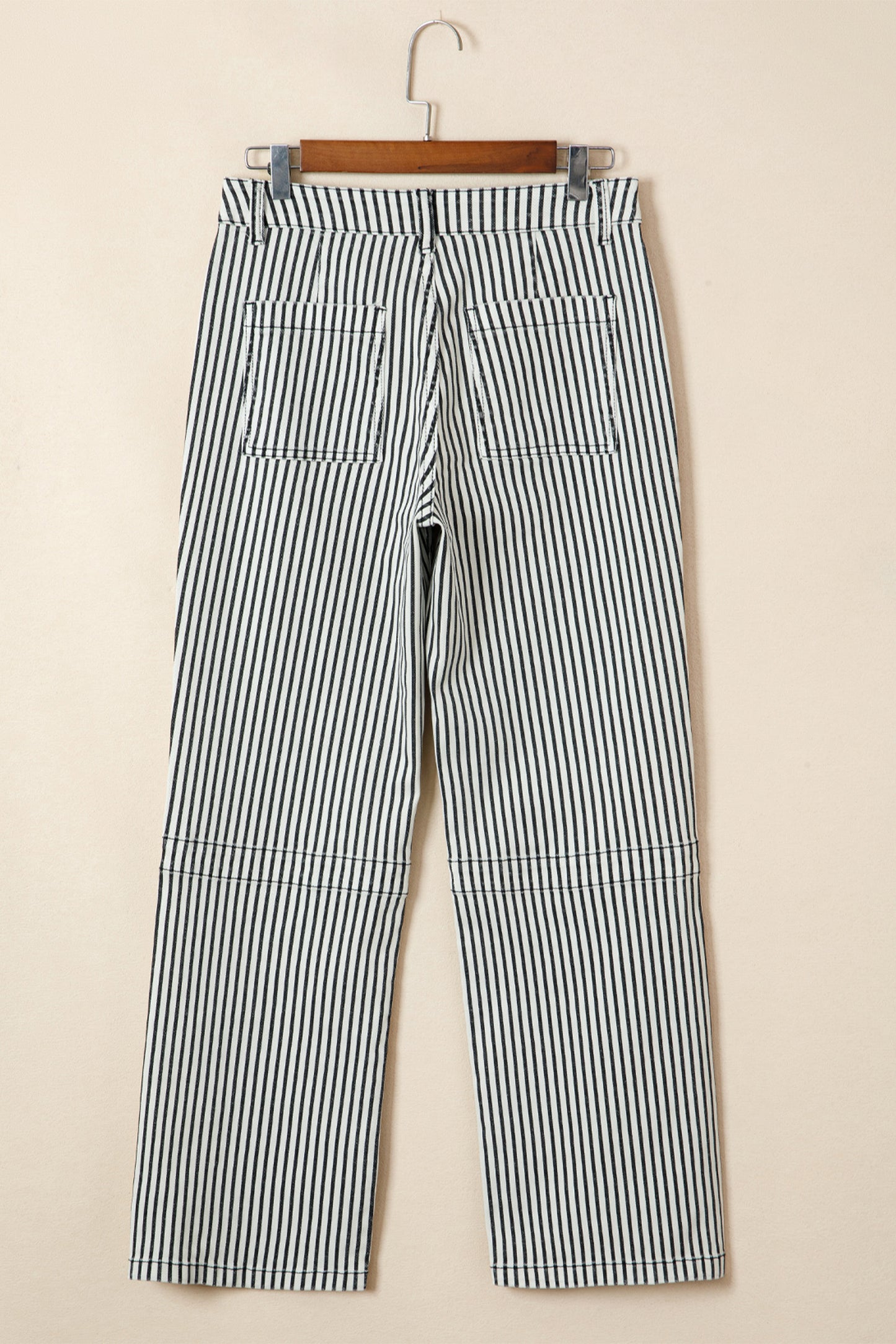 Black Stripe Denim Jeans