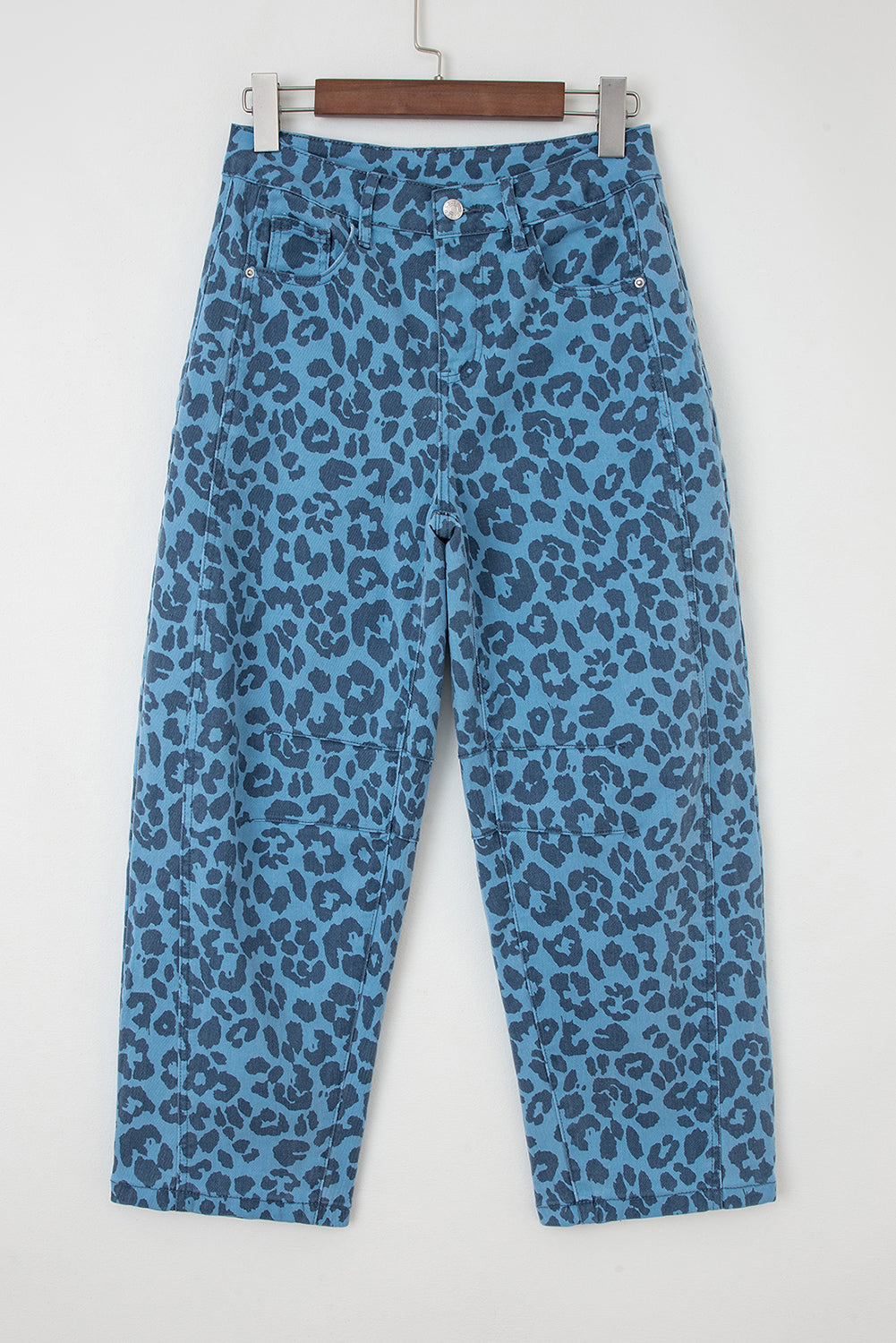 Sky Blue Leopard Jeans
