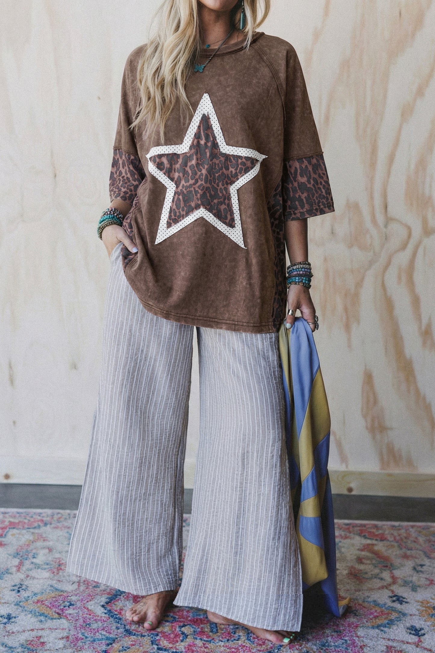 Leopard Star Patched Tee