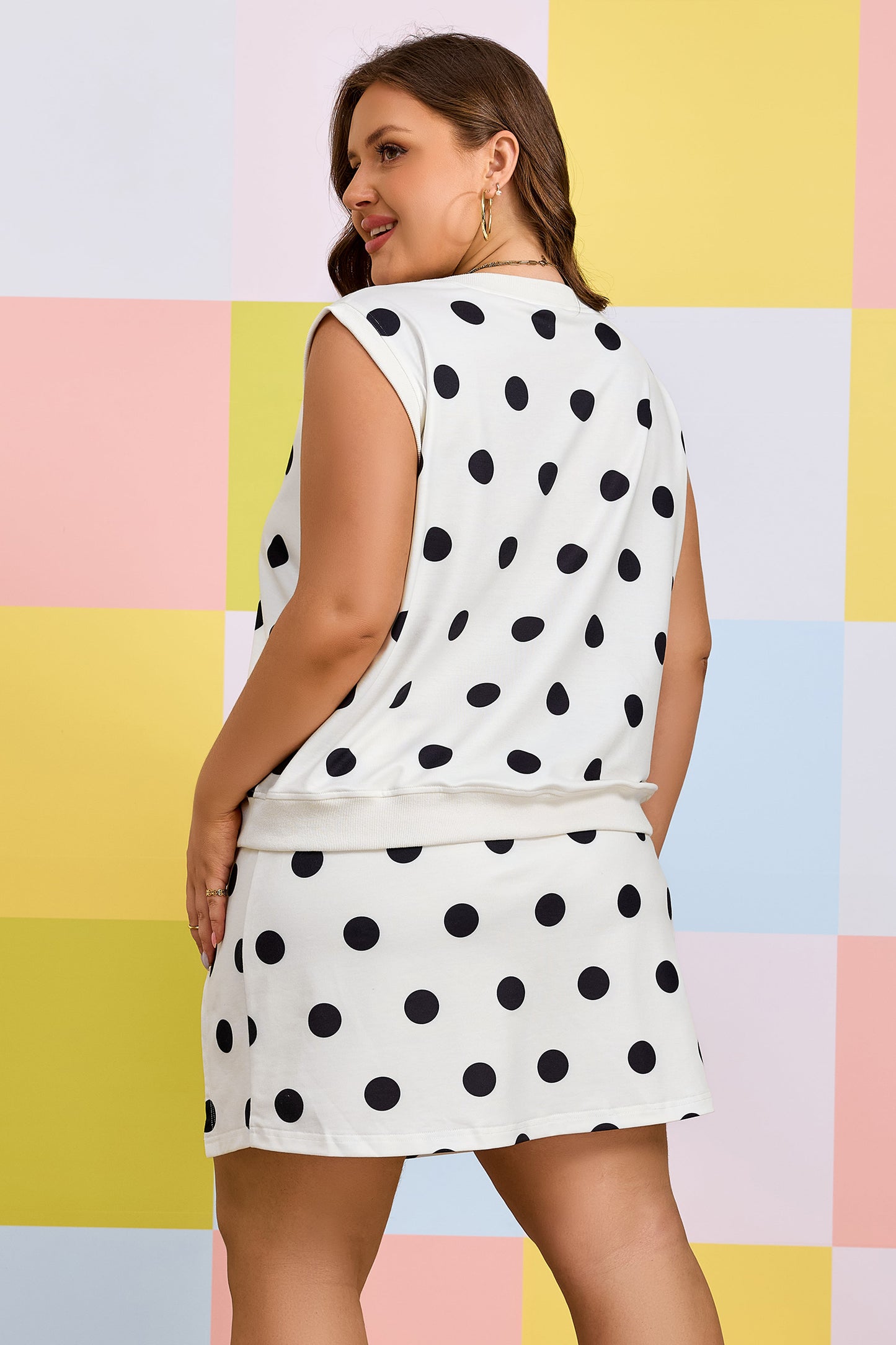 Plus Polka Dot 2pcs Outfit