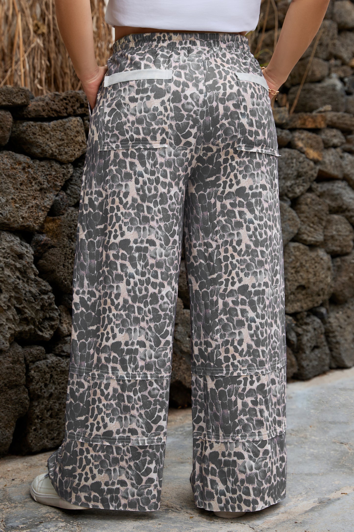 Plus Size Leopard Pants