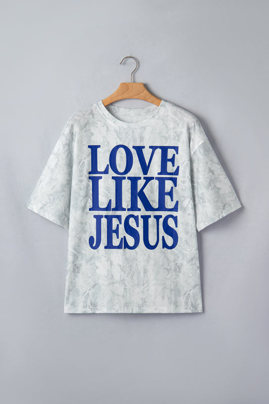Blue LOVE LIKE JESUS Tee