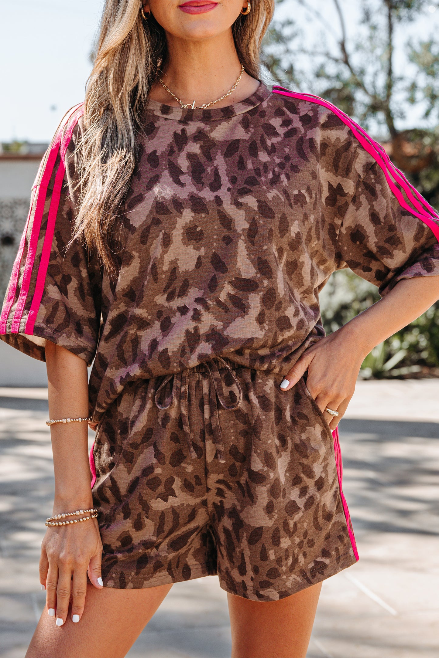Cheetah Girl Short Set