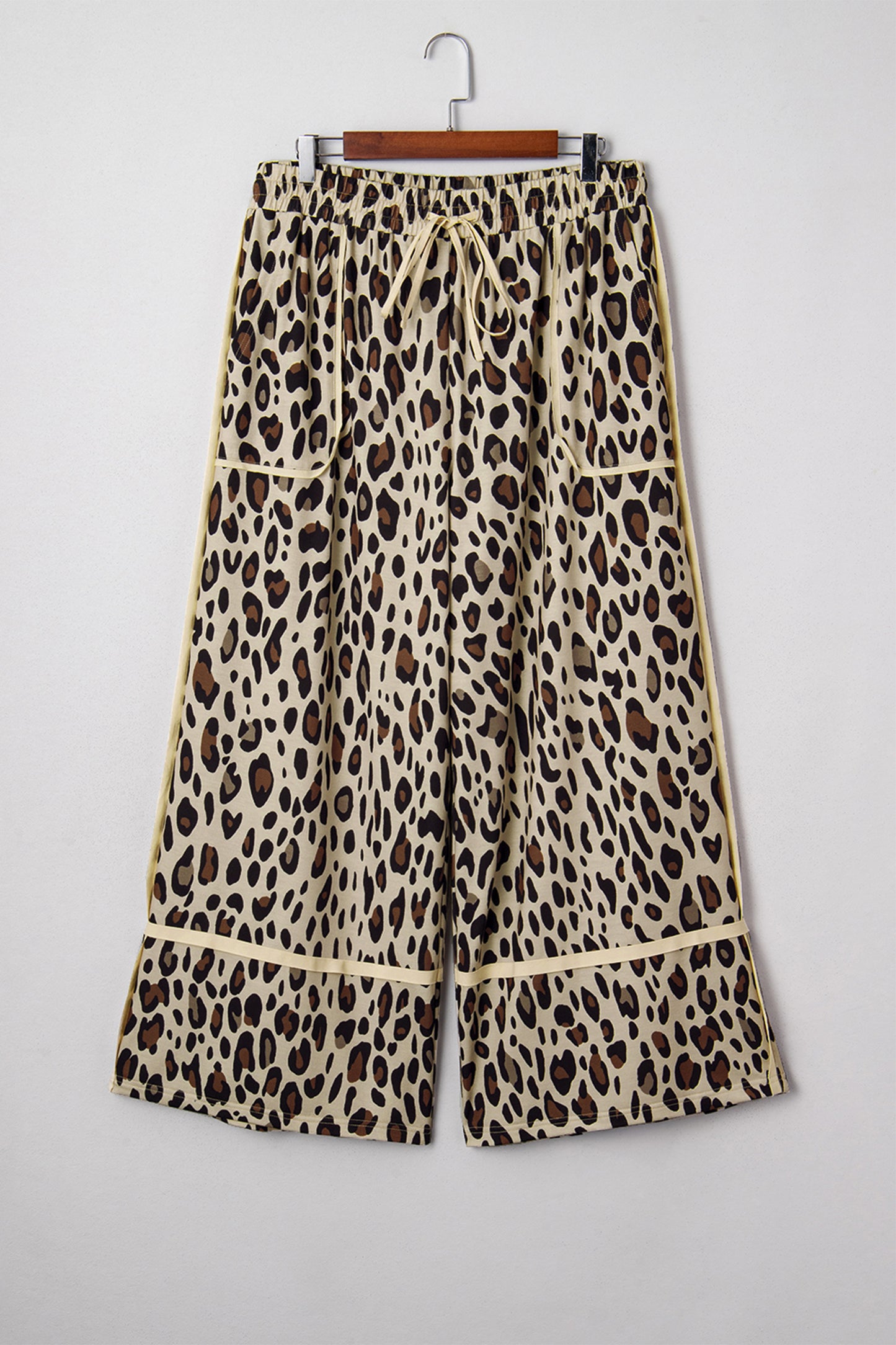 Leopard Wide Leg Plus Pants