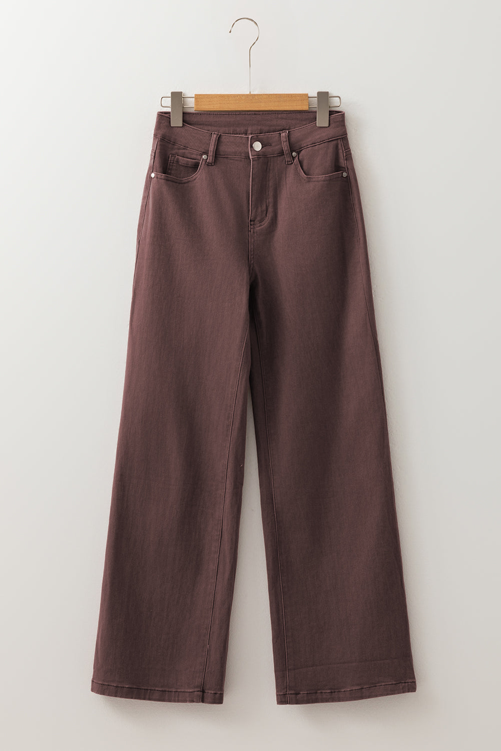 High Waist Coffee Jeans