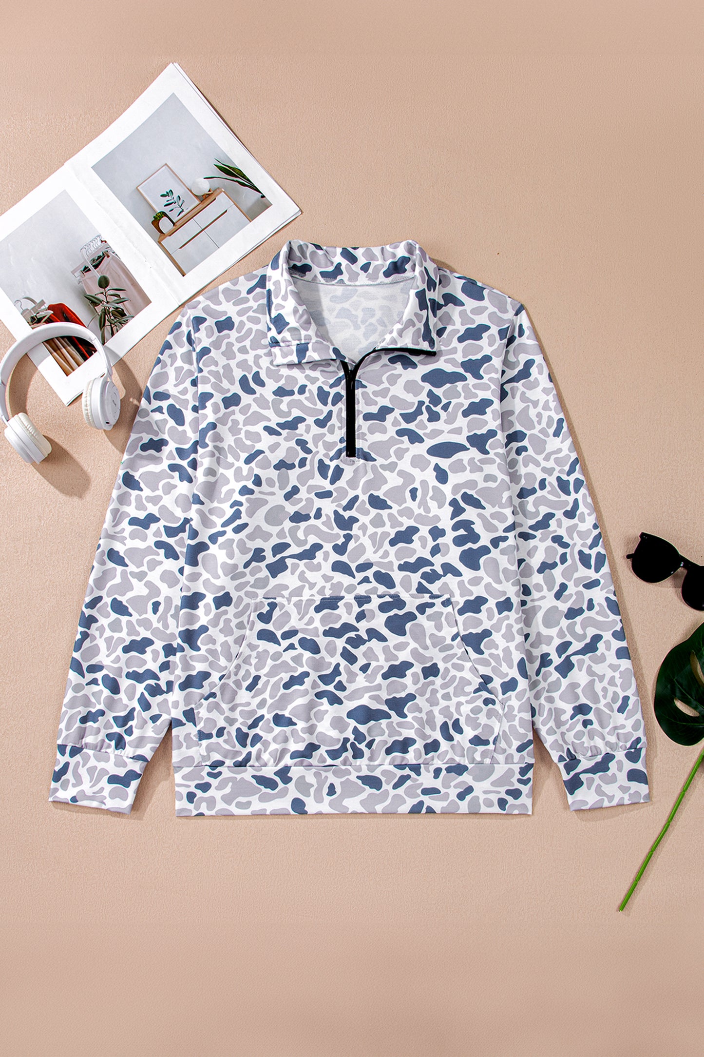 Multicolour Camouflage Plus Sweatshirt