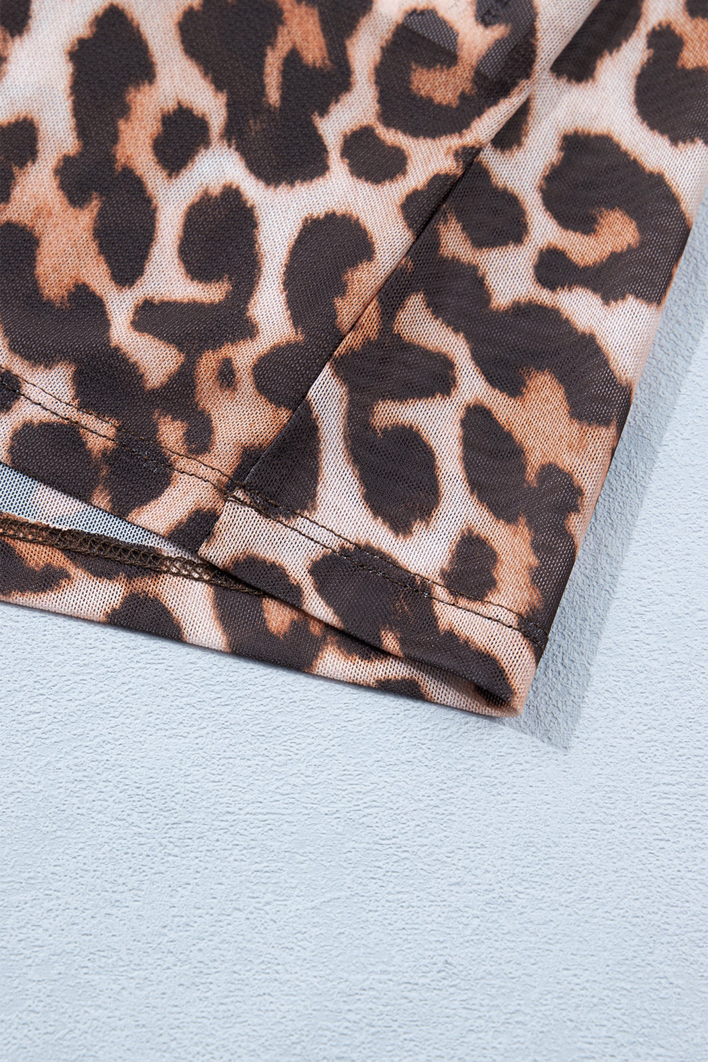 Cheetah Plus Mesh Top