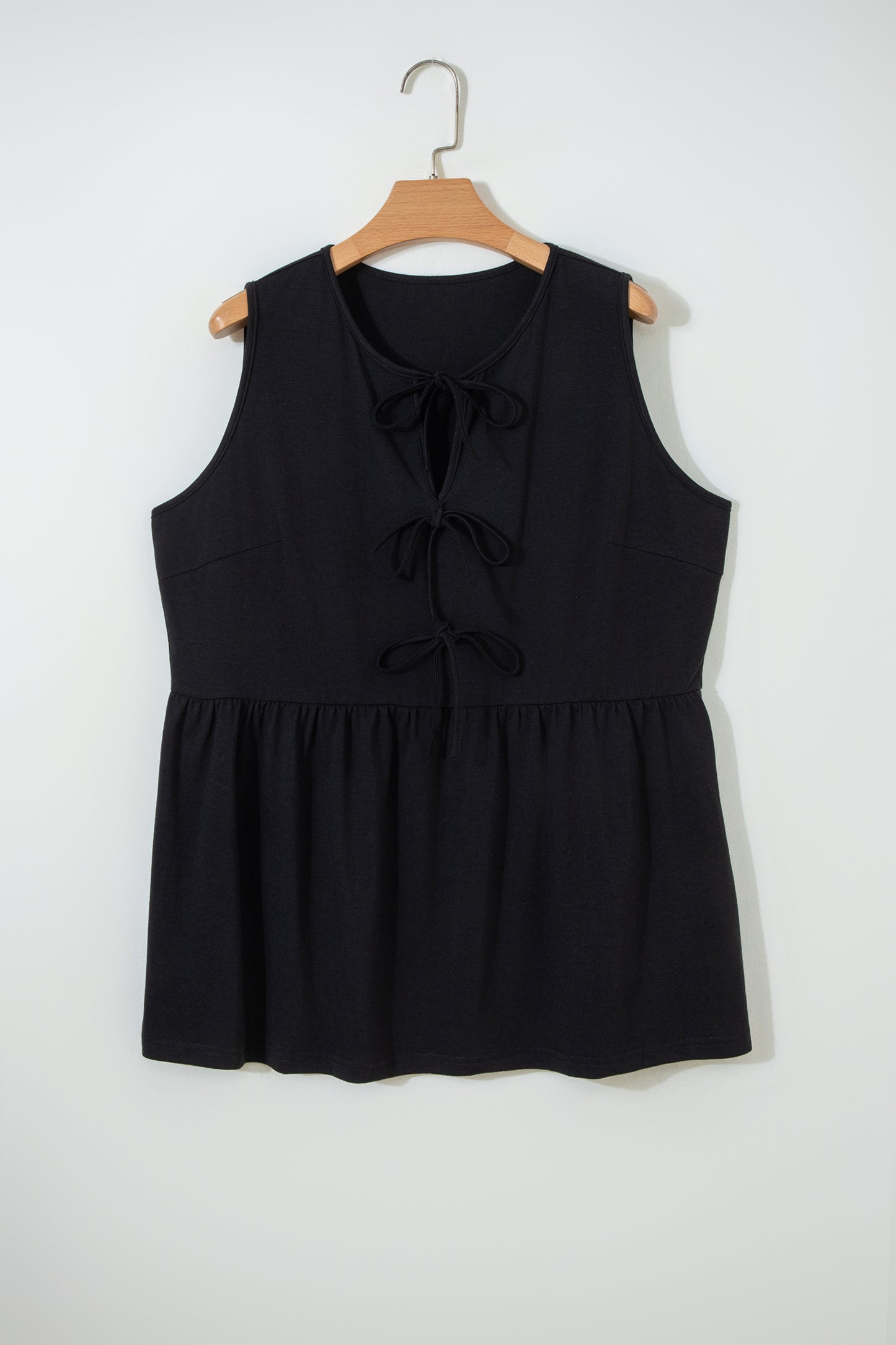 Black Bow Plus Size Tank
