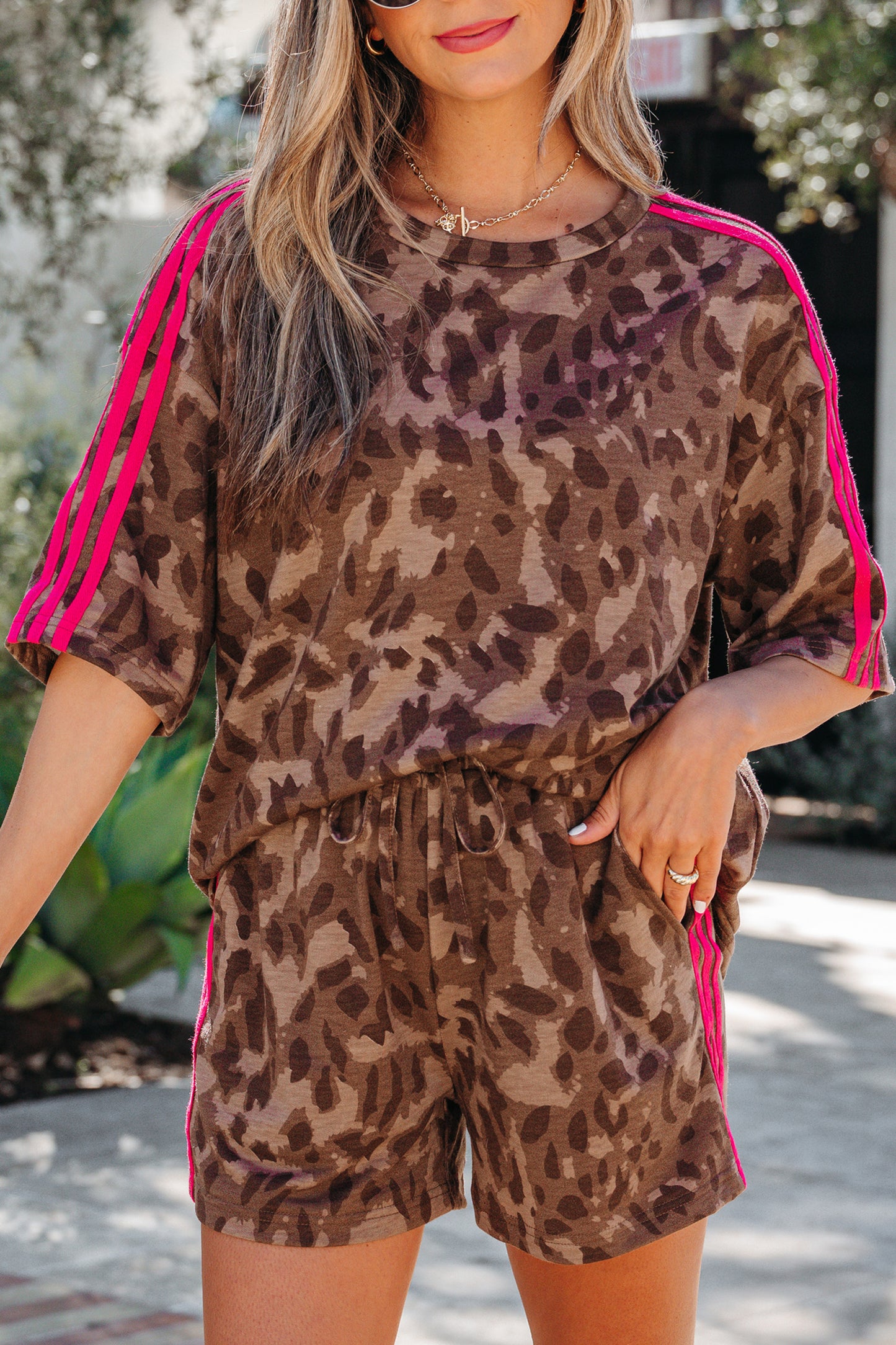Cheetah Girl Short Set