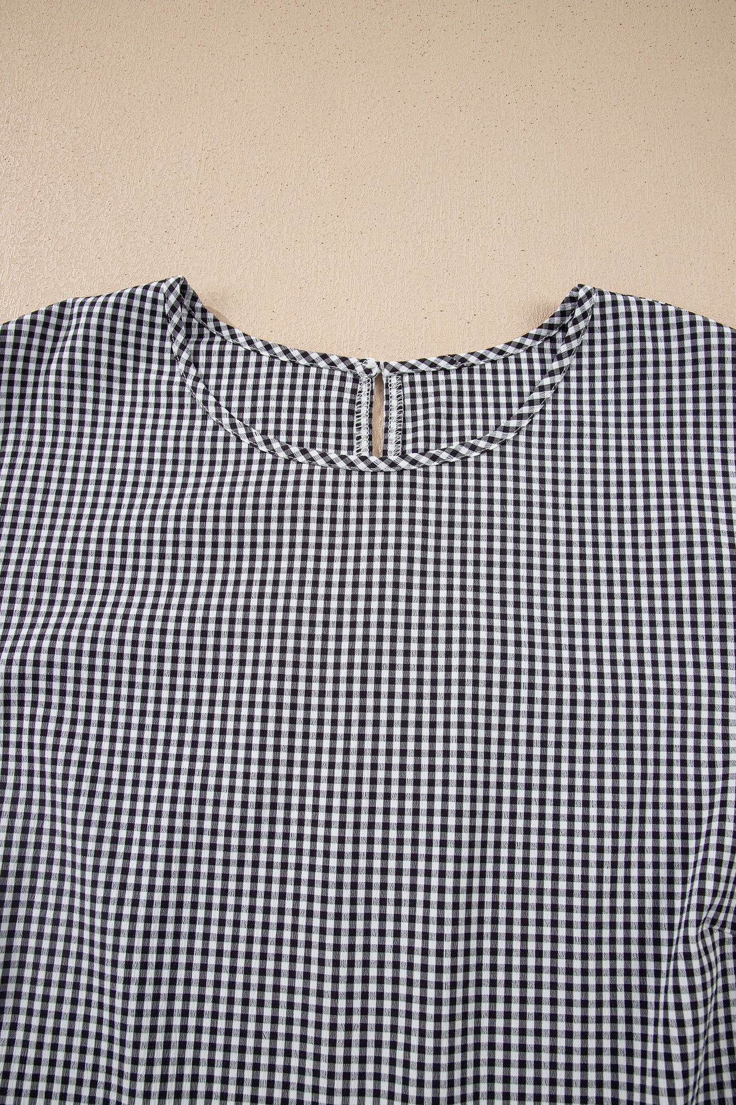 Black Bow Bell Sleeve Blouse