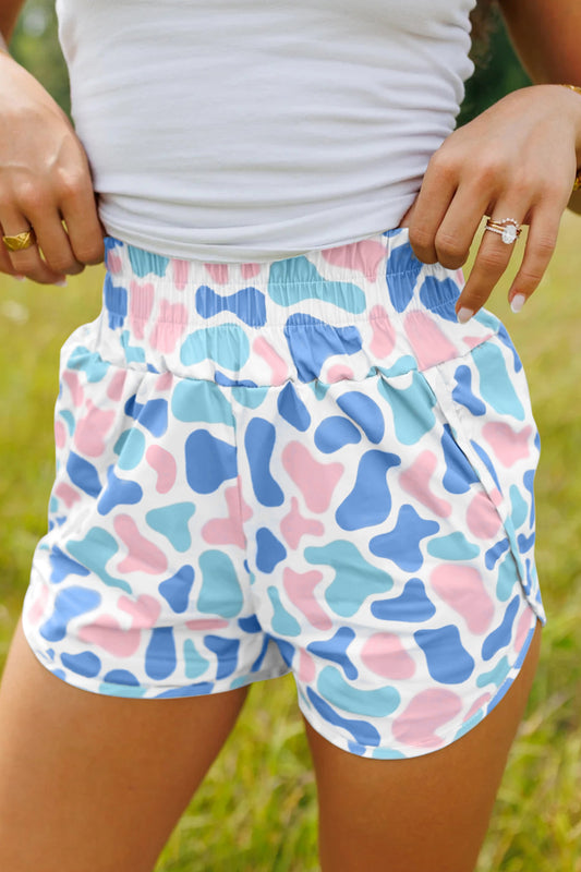 Blue/pink Camo Shorts