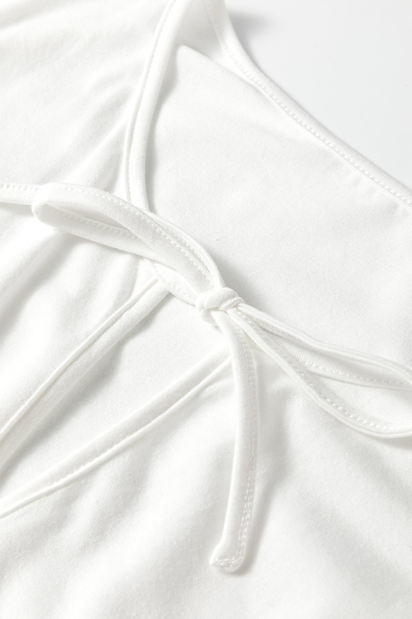 White Bow Plus Tank Top