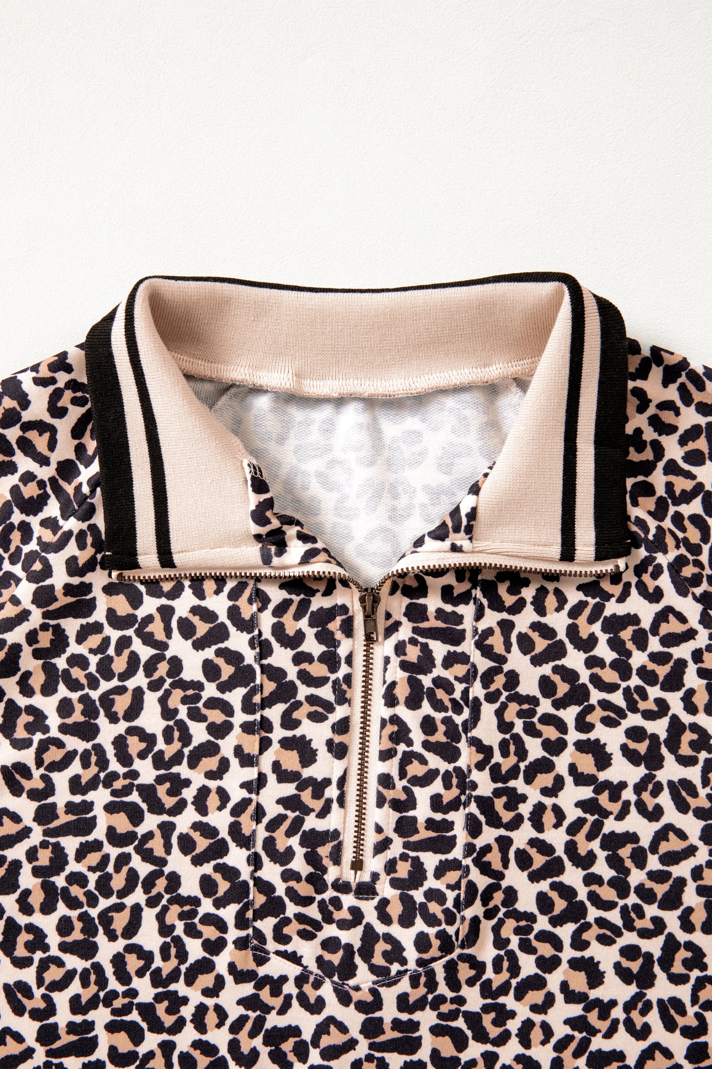 Leopard Quarter Zip