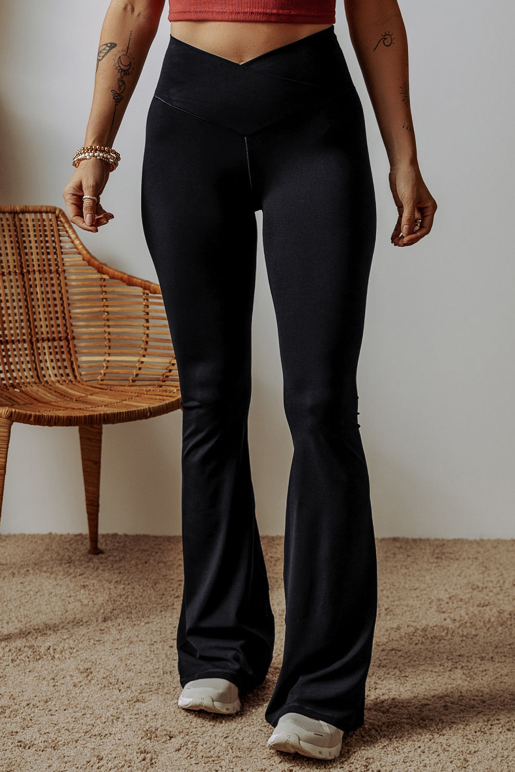 Black Flared Leggings